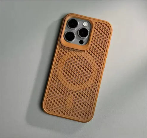 Magnetic Phone Case with Heat Dissipation for iPhone 12-15