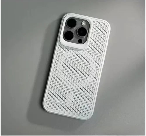 Magnetic Phone Case with Heat Dissipation for iPhone 12-15